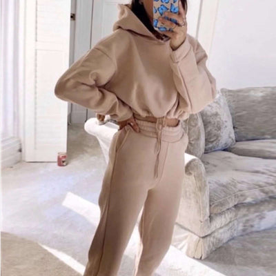 Jogging Suits For Women 2 Piece Sweatsuits Tracksuits Sexy Long Sleeve HoodieCasual Fitness Sportswear Fendax 4