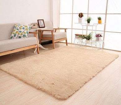 Living Room Rug Area Solid Carpet Fluffy Soft Home Decor White Plush Carpet Bedroom Carpet Kitchen Floor Mats White Rug Tapete Fendax 0