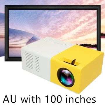 Portable Projector 3D Hd Led Home Theater Cinema HDMI-compatible Usb Audio Projector Yg300 Mini Projector Fendax 0