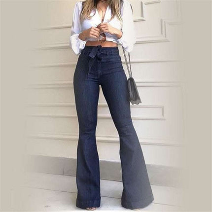 Micro elastic lace-up flared pants Fendax 0