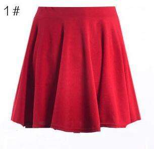 USA SIZE Large size women's high waist half skirt umbrella skirt pleated skirt sundress Fendax 0