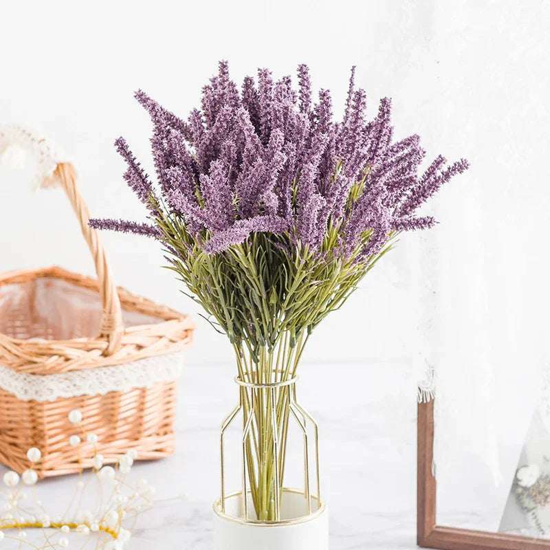 Artificial Wheat Ear Lavender Plant Home Decoration Handicraft