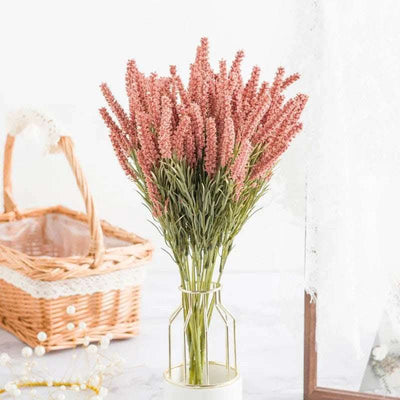 Artificial Wheat Ear Lavender Plant Home Decoration Handicraft Fendax 0