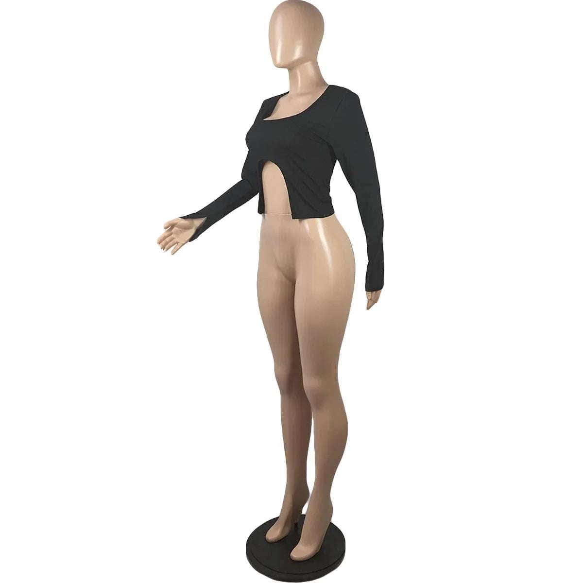 Fashion Black Sexy Hang Striped Top Fendax 0