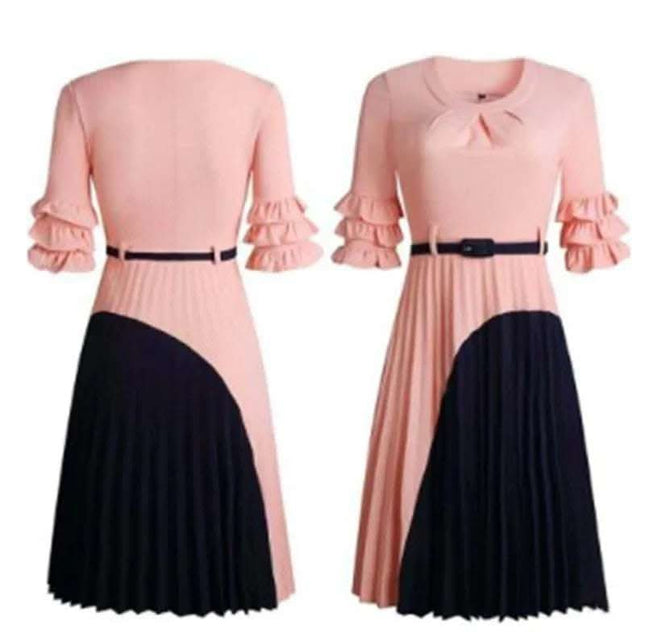 New Africa Dresses 2XL Color Stitching With Belt Fendax 0