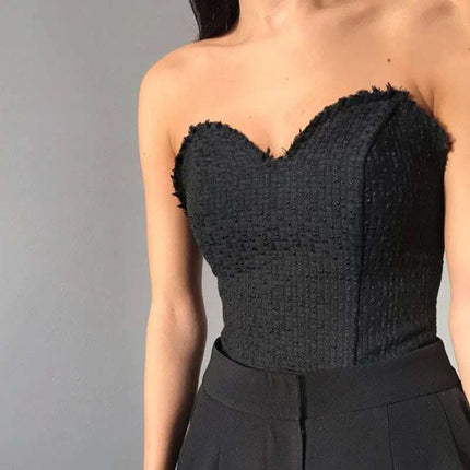 Sexy StrapleSS Tube Top Top Slim-fit Women With BreaSt Wrap Fendax 0