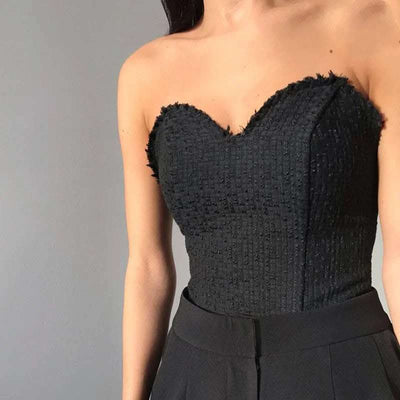 Sexy StrapleSS Tube Top Top Slim-fit Women With BreaSt Wrap Fendax 0