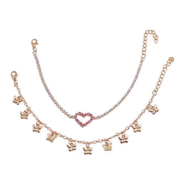 Heart Heart Peach Claw Chain Butterfly Tusk Feet Decorated Fendax 0