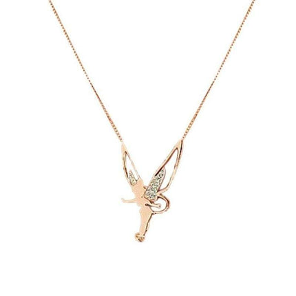 Diamond Angel Wings Necklace Charm Fashion Jewelry Fendax 0