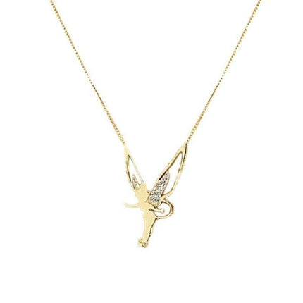 Diamond Angel Wings Necklace Charm Fashion Jewelry Fendax 0