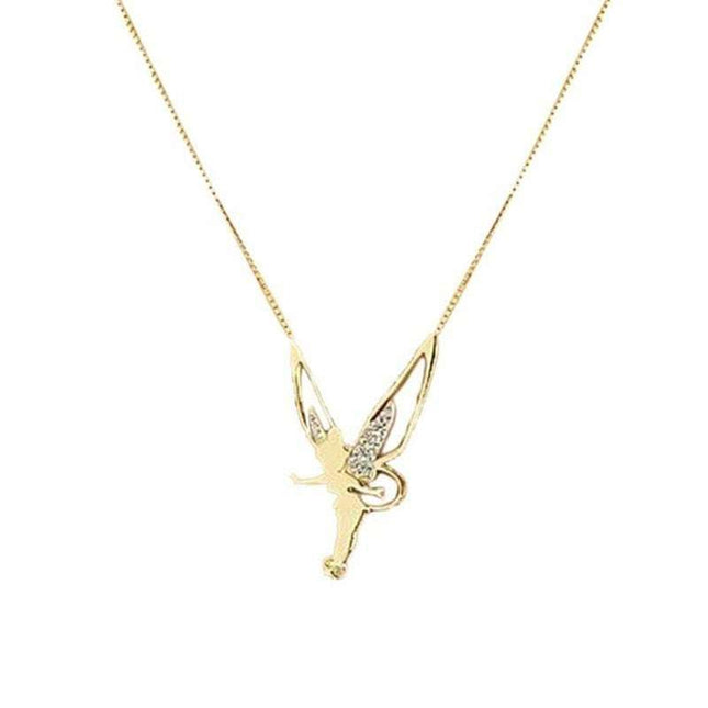 Diamond Angel Wings Necklace Charm Fashion Jewelry Fendax 0