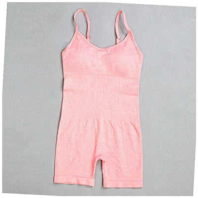 One-piece Seamless Yoga wear Ladies Fitness Wear Sportswear Sports Bra Jumpsuit Sports Shorts Suit