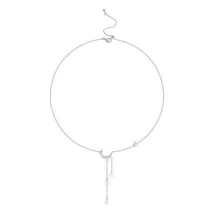 Temperament Simple Star And Moon Pendant Necklace Female Tide Niche Light Luxury Korean Personality Clavicle Chain Fendax 0