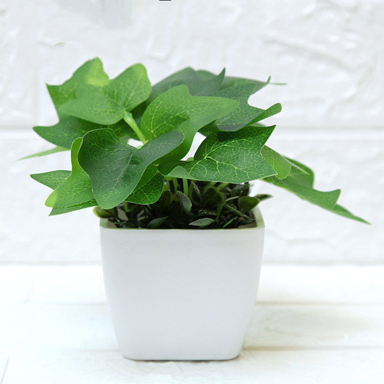 Potted Table Set Mini Fake Plant