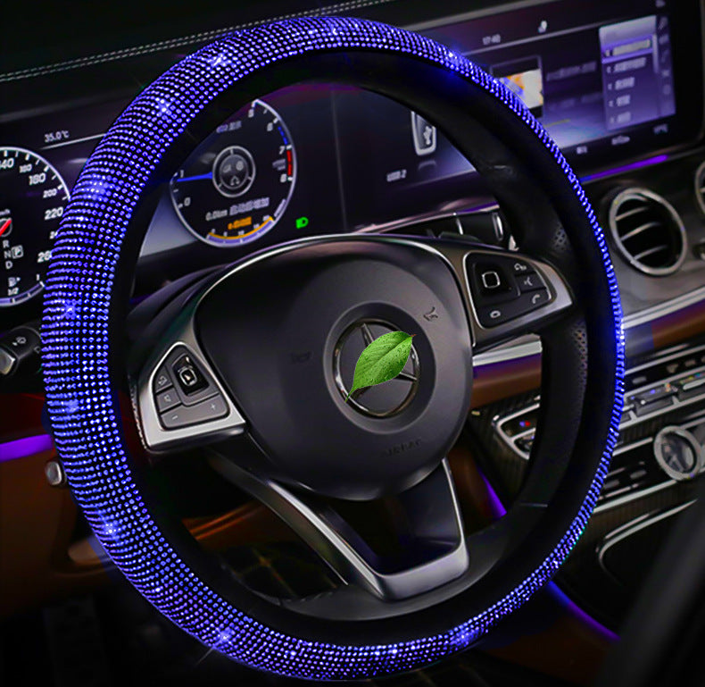 Car Gear Cover Blue Diamond