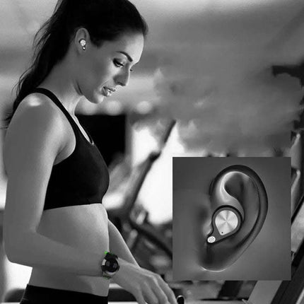 Compatible with Apple, Wireless Bluetooth Headset Wrist Strap Hifi Wireless Headphones Sports Earbuds 5.0 Bluetooth Earphone for iPhone Android IOS Fendax 0