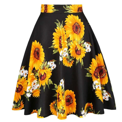 Floral Skirt, Foreign Trade Women's Clothing, Pleated Skirt Fendax 0