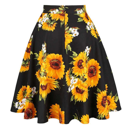 Floral Skirt, Foreign Trade Women's Clothing, Pleated Skirt Fendax 0