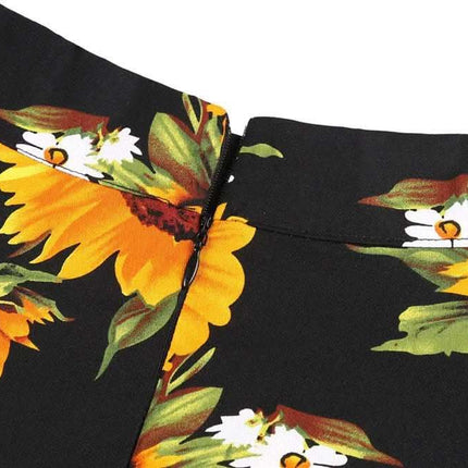 Floral Skirt, Foreign Trade Women's Clothing, Pleated Skirt Fendax 0