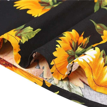 Floral Skirt, Foreign Trade Women's Clothing, Pleated Skirt Fendax 0
