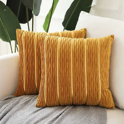 Simple Luxury Striped Velvet Pillow Cover Pillow Cushion Cover Pillow Case Covers for Sofa Flannel Velvet Sofa Cushion Cover Fendax 0