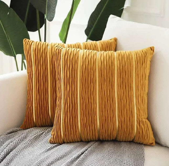Simple Luxury Striped Velvet Pillow Cover Pillow Cushion Cover Pillow Case Covers for Sofa Flannel Velvet Sofa Cushion Cover Fendax 0