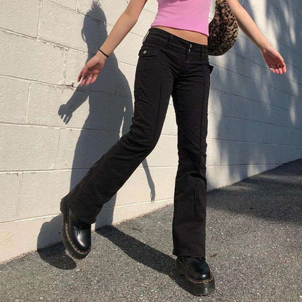 Side Pocket Retro Slim Pants Casual Pants Fendax 0
