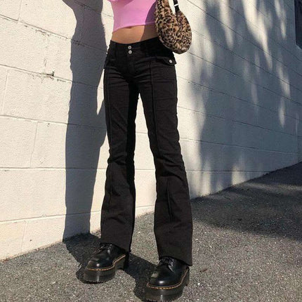 Side Pocket Retro Slim Pants Casual Pants Fendax 0