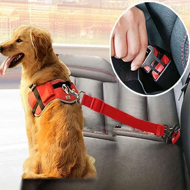 Adjustable Pet Cat Dog Car Seat Belt Pet Seat Vehicle Dog Harness Lead Clip Safety Lever Traction Dog Collars Dogs Accessoires Pets Products Fendax 0