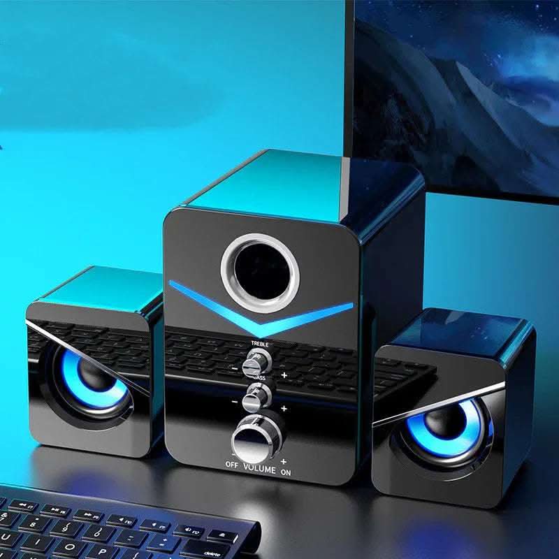 Desktop Computer Sound Bar Speakers with Compact Maneuverable Size Bluetooth Speaker Fendax 0