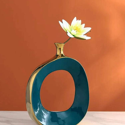 Light Luxury Home Study Decoration Vase Flower Arrangement Dried Flowers
