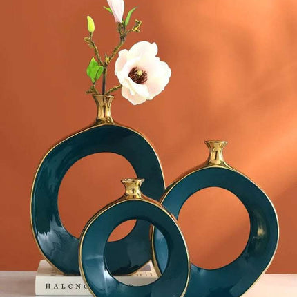 Light Luxury Home Study Decoration Vase Flower Arrangement Dried Flowers Fendax 0