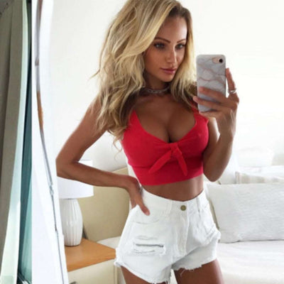 Fashion Sexy Bow Wrap Top Fendax 0