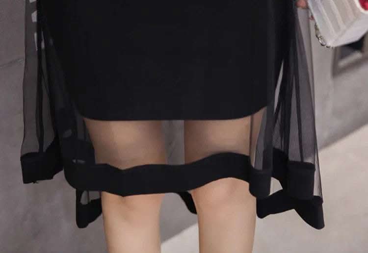 Irregular Skirt Dovetail Skirt Mid-length Package Hip Skirt Fendax 0