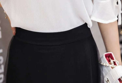 Irregular Skirt Dovetail Skirt Mid-length Package Hip Skirt Fendax 0