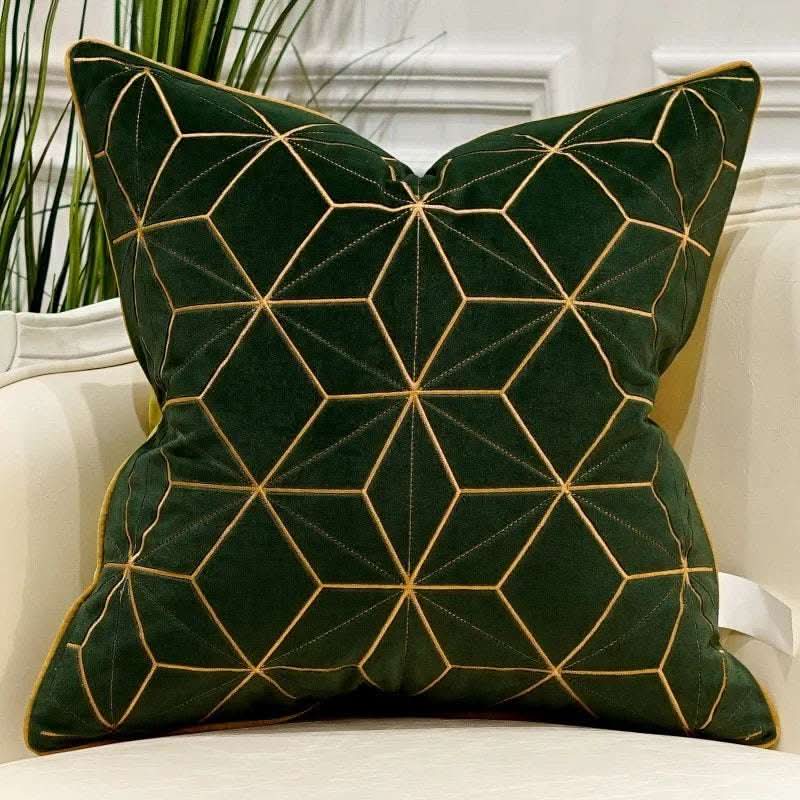 Embroidered Throw Pillow for Modern Light Luxury Sofa Fendax 0