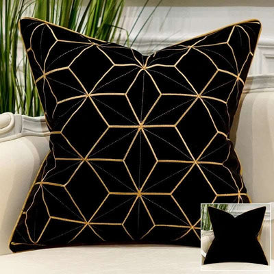 Embroidered Throw Pillow for Modern Light Luxury Sofa Fendax 0