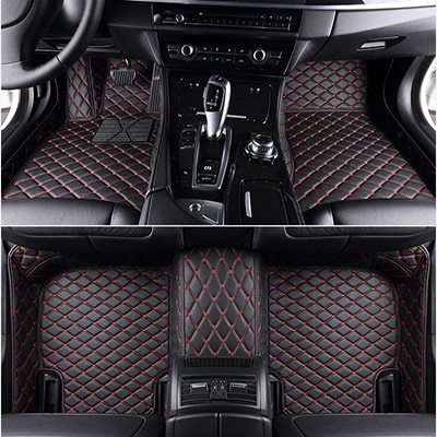 Wear-Resistant Diamond Leather Wire Ring Car Mat