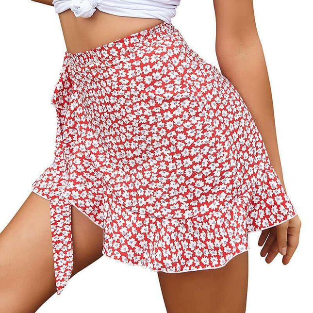 Half Length Skirt Summer Fashion Ruffled Lace Irregular Slim Sexy Short Skirt Women Fendax 0