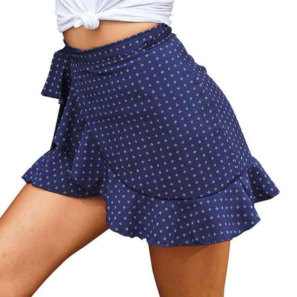 Half Length Skirt Summer Fashion Ruffled Lace Irregular Slim Sexy Short Skirt Women Fendax 0