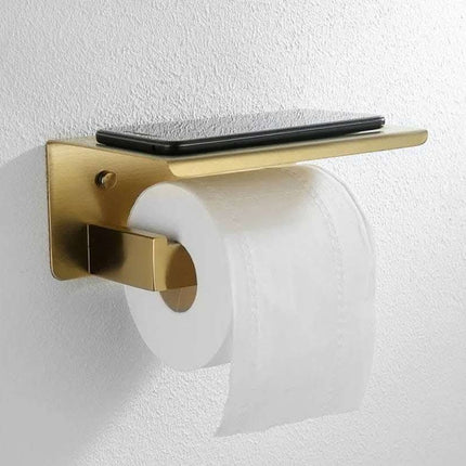Stainless Steel Towel Rack Set Bathroom Bathroom Hardware Rack Wall Hanging Bathroom Golden Towel Rack
