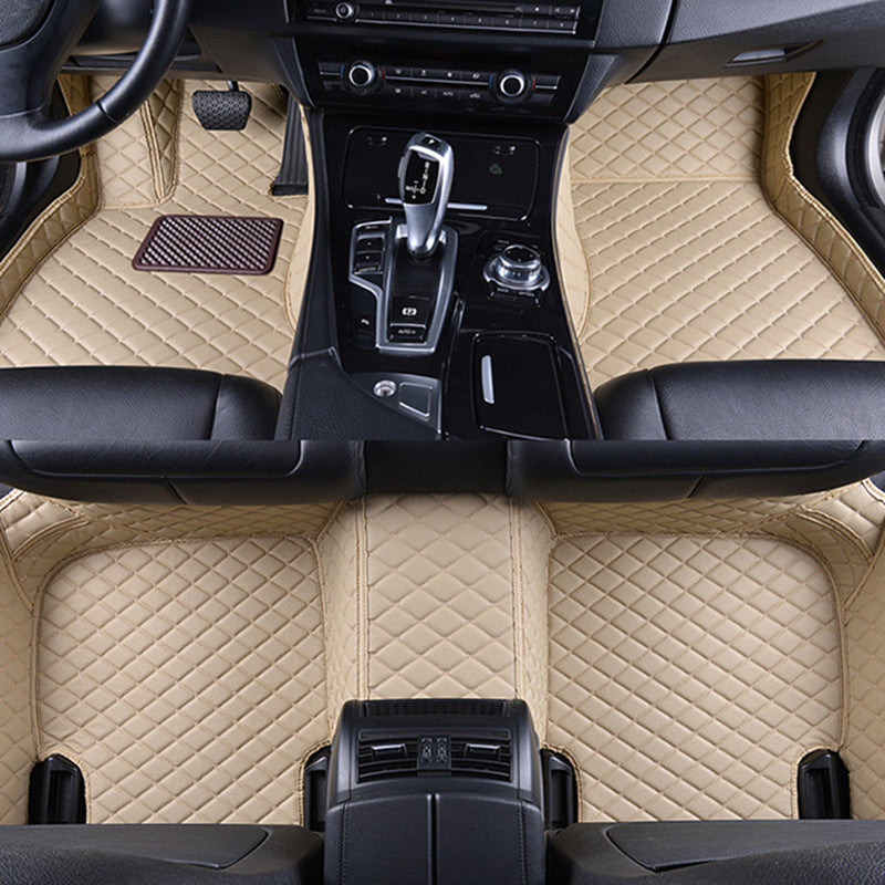 Wear-Resistant Leather Car Mat