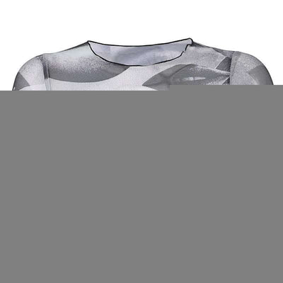 Net Gauze Big Eyes Printed Wood Ear Short Crop Top T-shirt Fendax 0