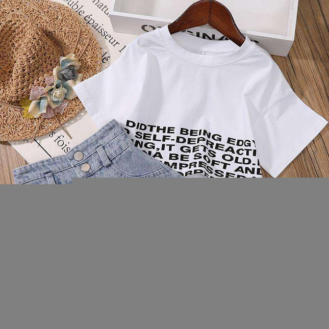 Two-piece Fashionable Jeans Crop Top Fendax 0