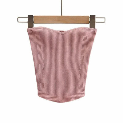 Summer Fashion Pullover Tube Top Sexy Slim Knit Sweater Top Fendax 0