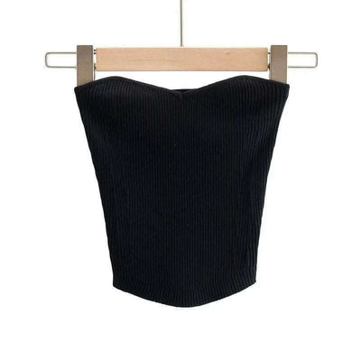 Summer Fashion Pullover Tube Top Sexy Slim Knit Sweater Top Fendax 0