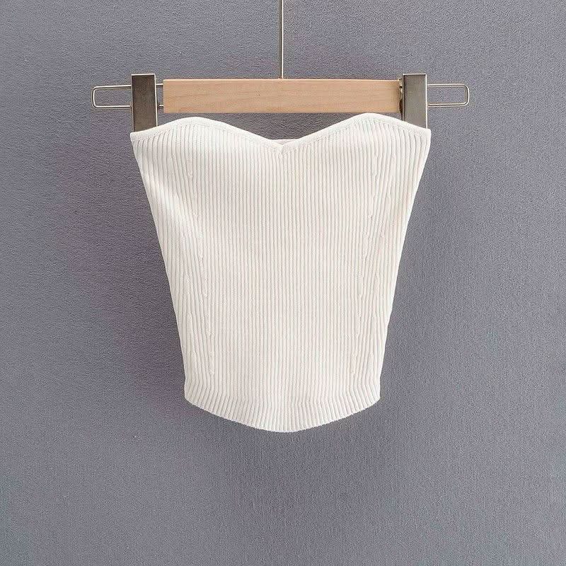 Summer Fashion Pullover Tube Top Sexy Slim Knit Sweater Top Fendax 0