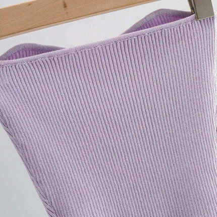 Summer Fashion Pullover Tube Top Sexy Slim Knit Sweater Top Fendax 0