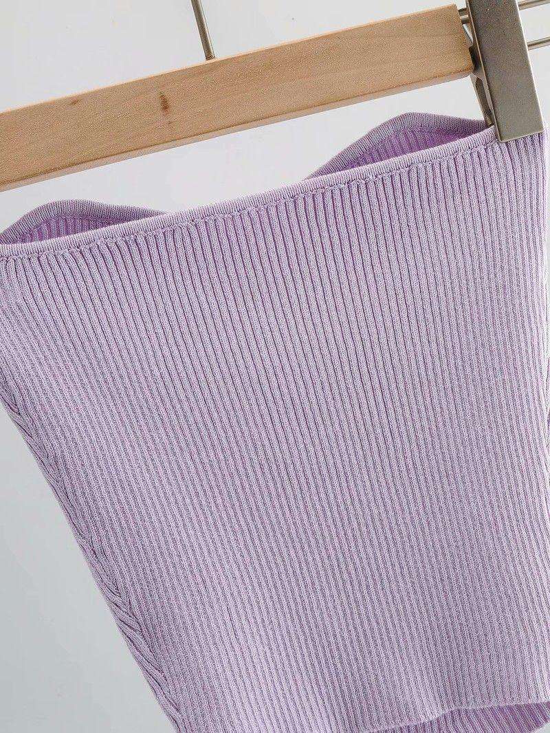 Summer Fashion Pullover Tube Top Sexy Slim Knit Sweater Top Fendax 0
