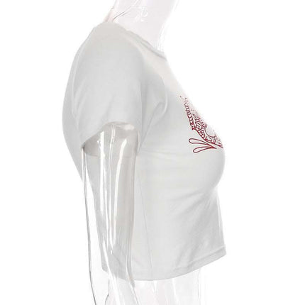 Velvet Chinese Character Fish Crop Top Fendax 0